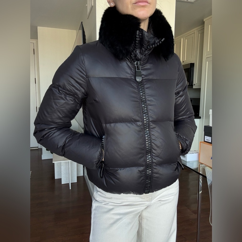 Maje real fur jacket
